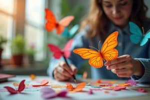 Schmetterling Bastelanleitungen für flatterhafte Deko