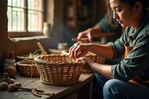 Weidenkörbe flechten: Lerne die Kunst des Korbmachens