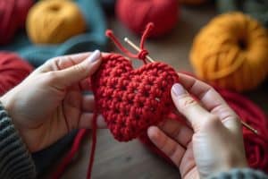 Lerne, wie du ein herzliches Herz häkelst