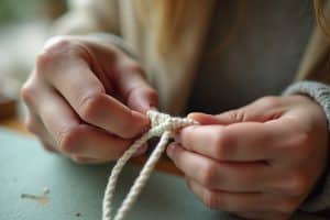 So kannst du ein Makramee Armband knüpfen