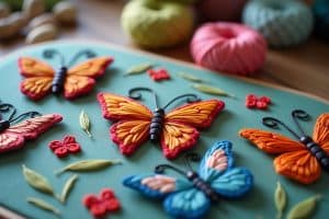 Schmetterlinge sticken - Kreative DIY Ideen für dich