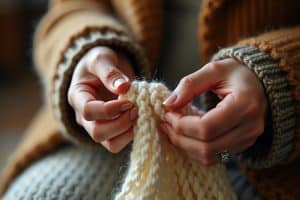 Perlmuster stricken: So gelingt dir dieser Klassiker