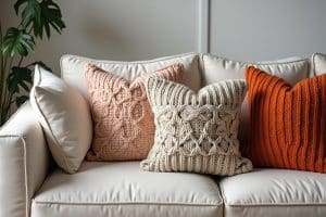 14 Kissen stricken Ideen