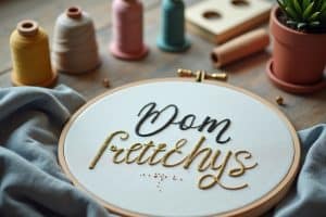 12 Ideen zum Schrift Sticken Lernen