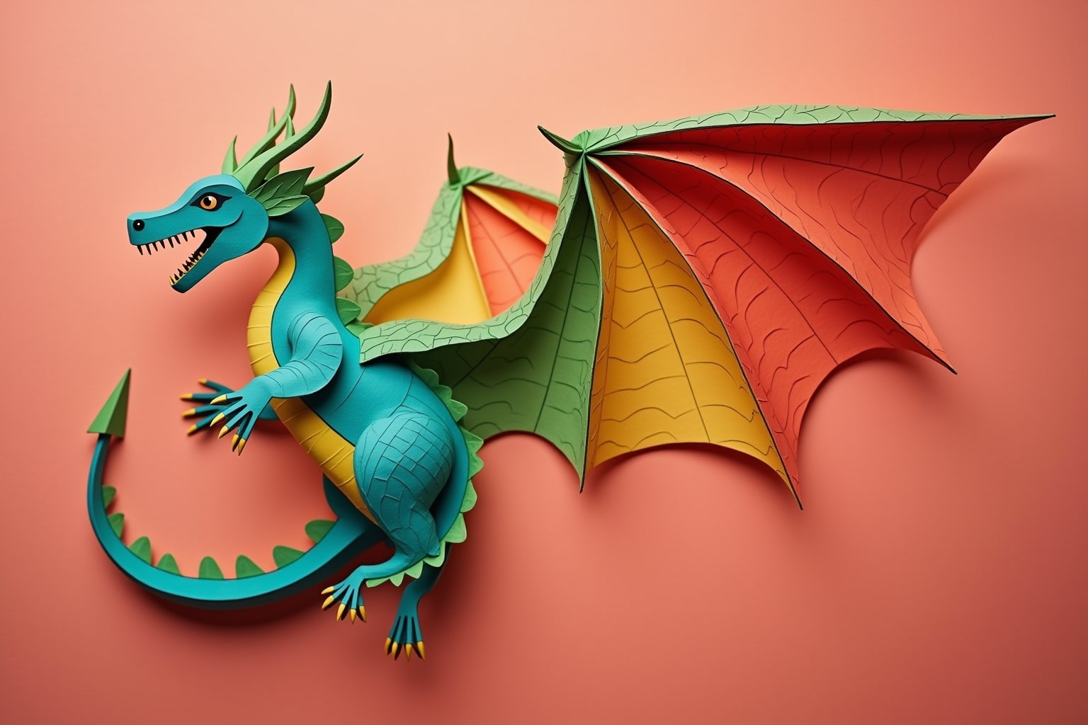 17 Bastelanleitung Drache aus Papier Ideen