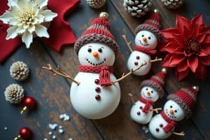 15 Schneemann Bastelanleitungen
