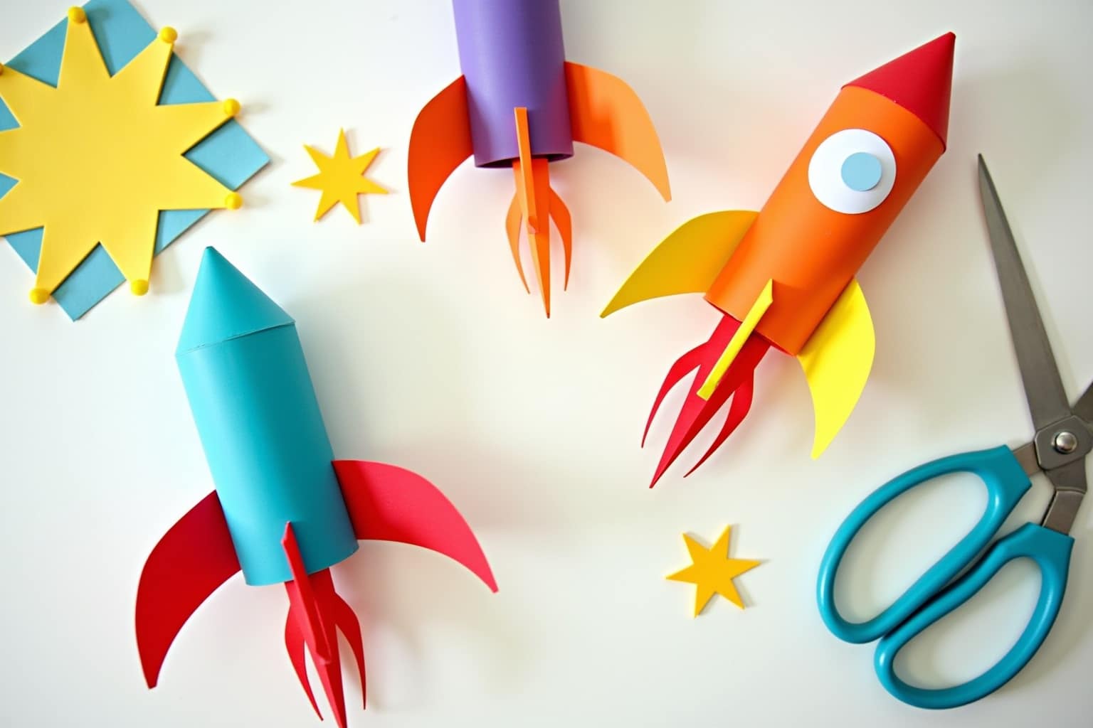 Kreative Bastelanleitungen für Raketen